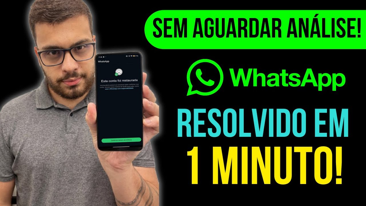 WhatsApp BANIDO: Como recuperar em 1 minuto sua conta banida sem aguardar a análise! Inédito em 2026