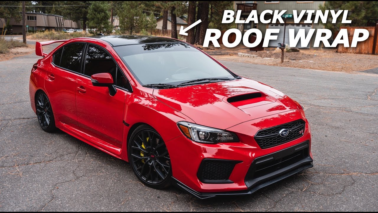 Black Roof Wrap Install! 2018 STI