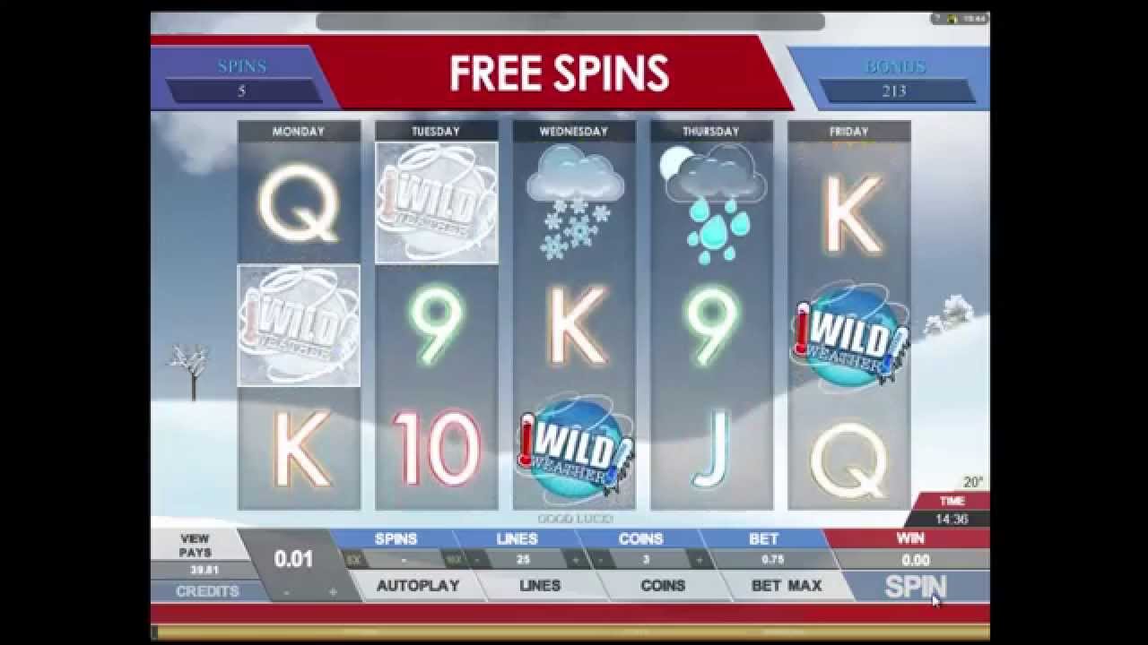Todays Weather - Genesis Gaming - Sticky Wilds Bonus Round