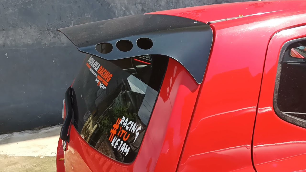 pasang spoiler model drag,made in makassar, cakep