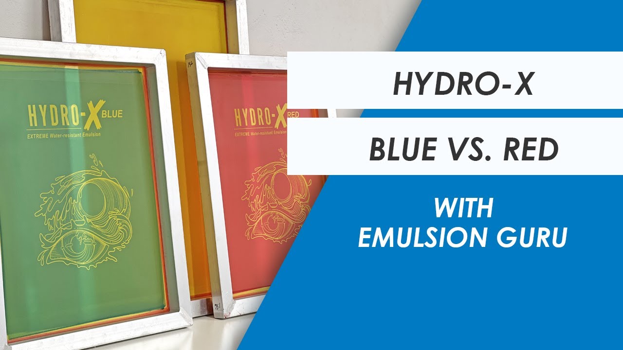 Hydro-X Blue & Hydro-X Red Emulsion | Chromaline Screen Print Products