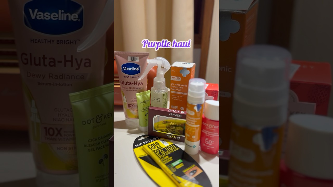 Purplle haul🪻🍄#shorts #trending #youtubeshorts #purplle #purpllehaul