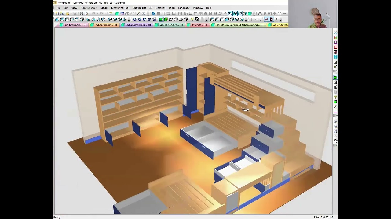إدارة مصانع المطابخ والمفروشات بإستخدام البرامج PolyBoard OptiCut OptiNest