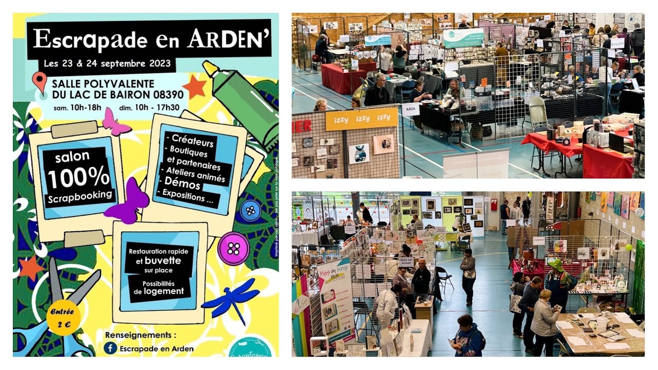 Visite du salon scrapbooking Escrapade en Arden’ 23 et 24/09