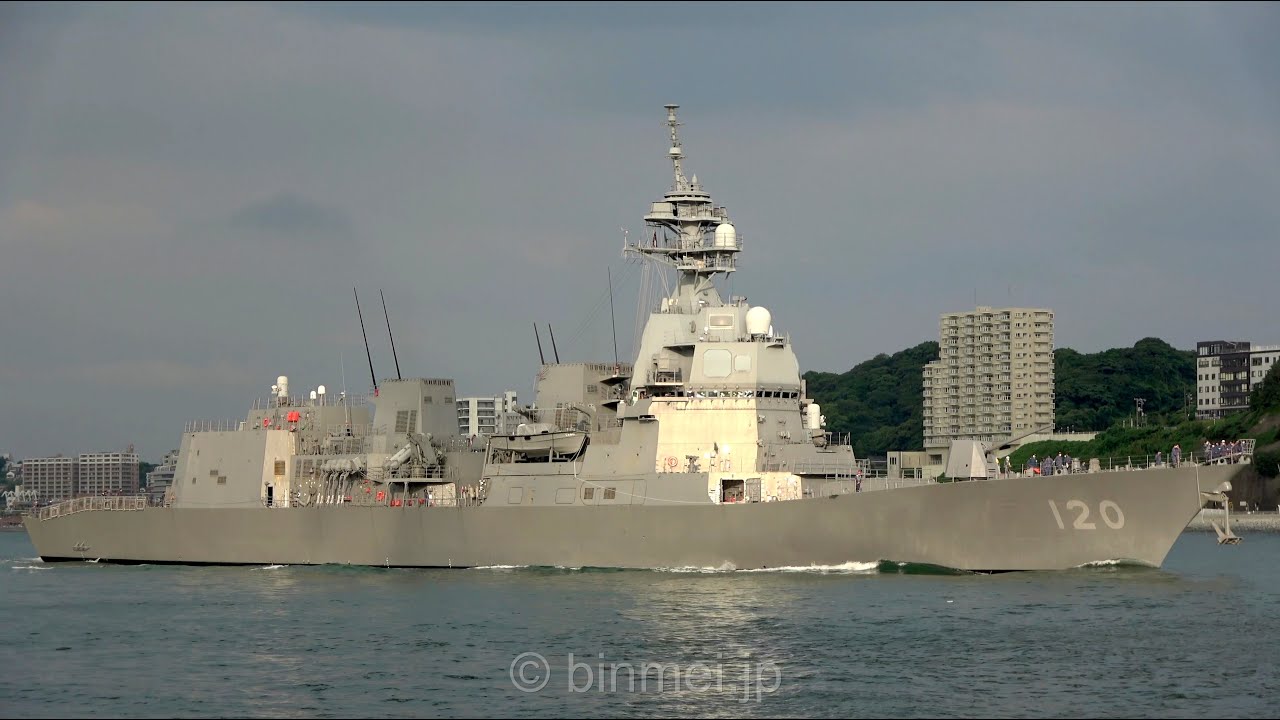 [4K]海上自衛隊護衛艦しらぬい 関門東航 DD-120 JS SHIRANUI - JMSDF Asahi class destroyer - 2022