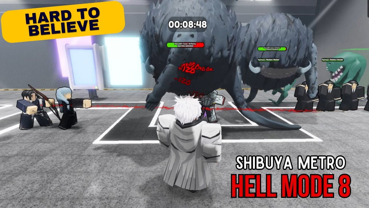 Hell Mode 8 - Shibuya Metro - Sorcerer Tower Defense - Roblox
