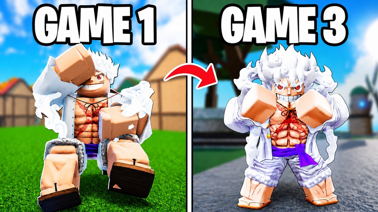 Я стал ГИРОМ 5 ЛУФФИ в КАЖДОЙ игре One Piece в Roblox