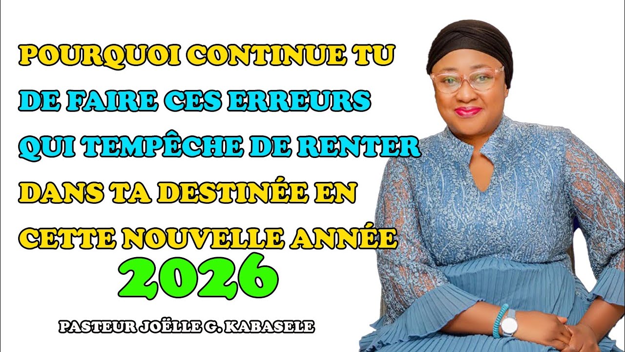 🛑Le discernement du temps de Dieu : la clé pour ne pas rater ta saison | Pasteur Joëlle G KABASELE