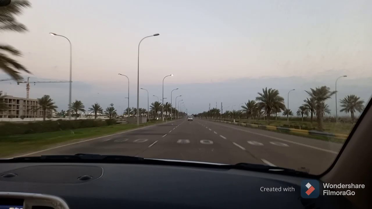 شارع المطار ومطار بغداد في يوم الجمعة (5/3/2021) في يوم زيارة البابا