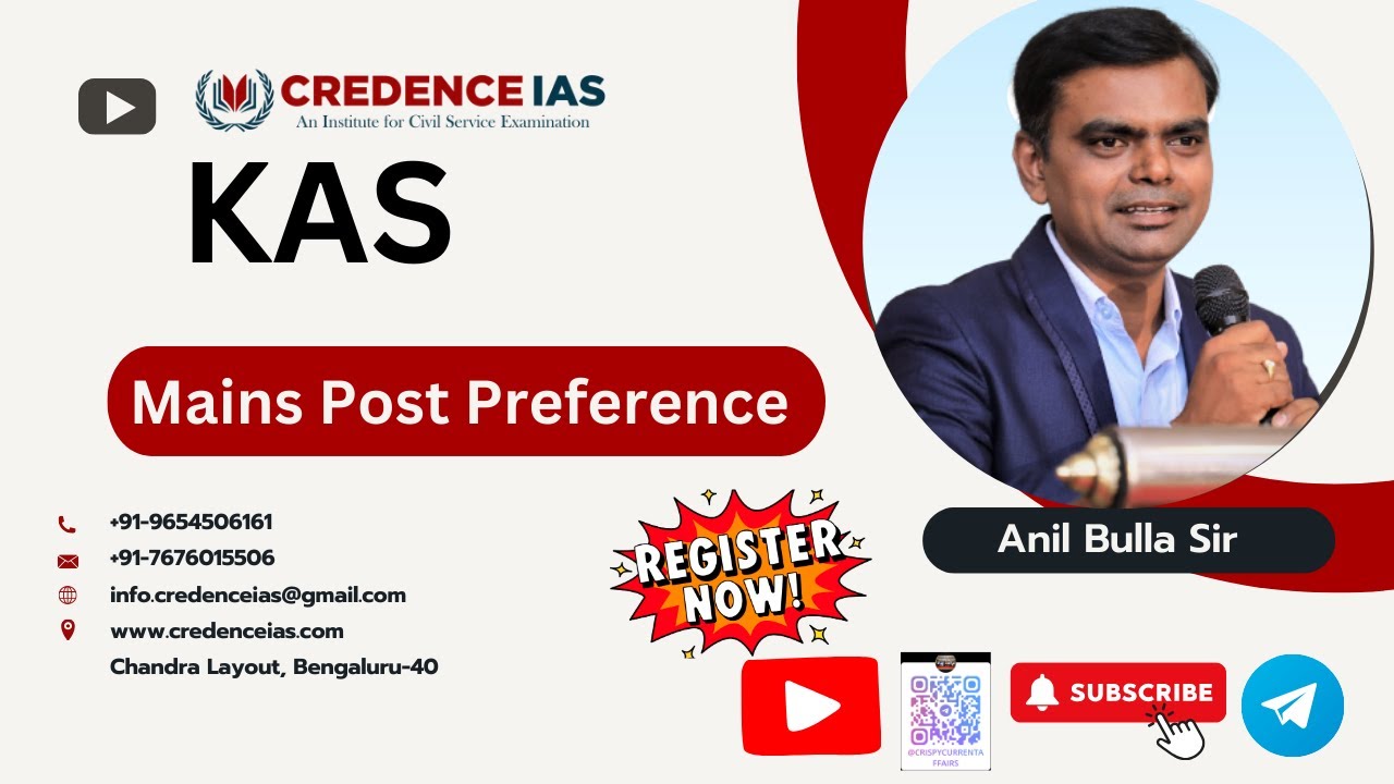 KAS Mains Post Preference by Anil sir