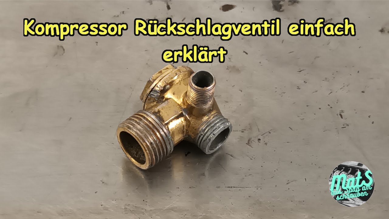 Kompressor Rückschlagventil Funktion einfach erklärt