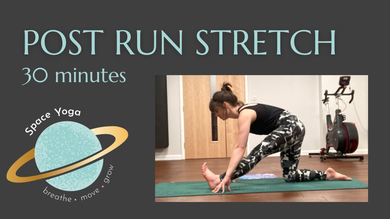 Post run stretch class (but can be enjoyed by anyone, anytime 🤗) 