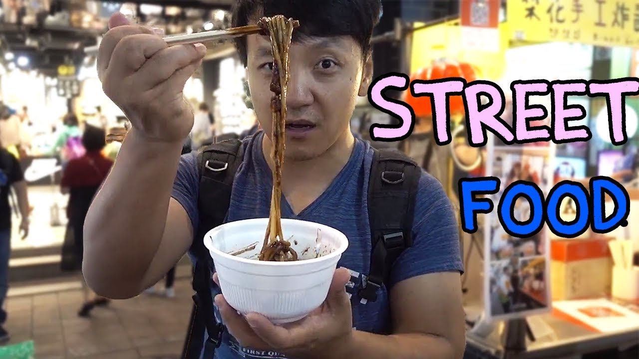 Korean NIGHT MARKET Food in Myeongdong & KOREAN BBQ!
