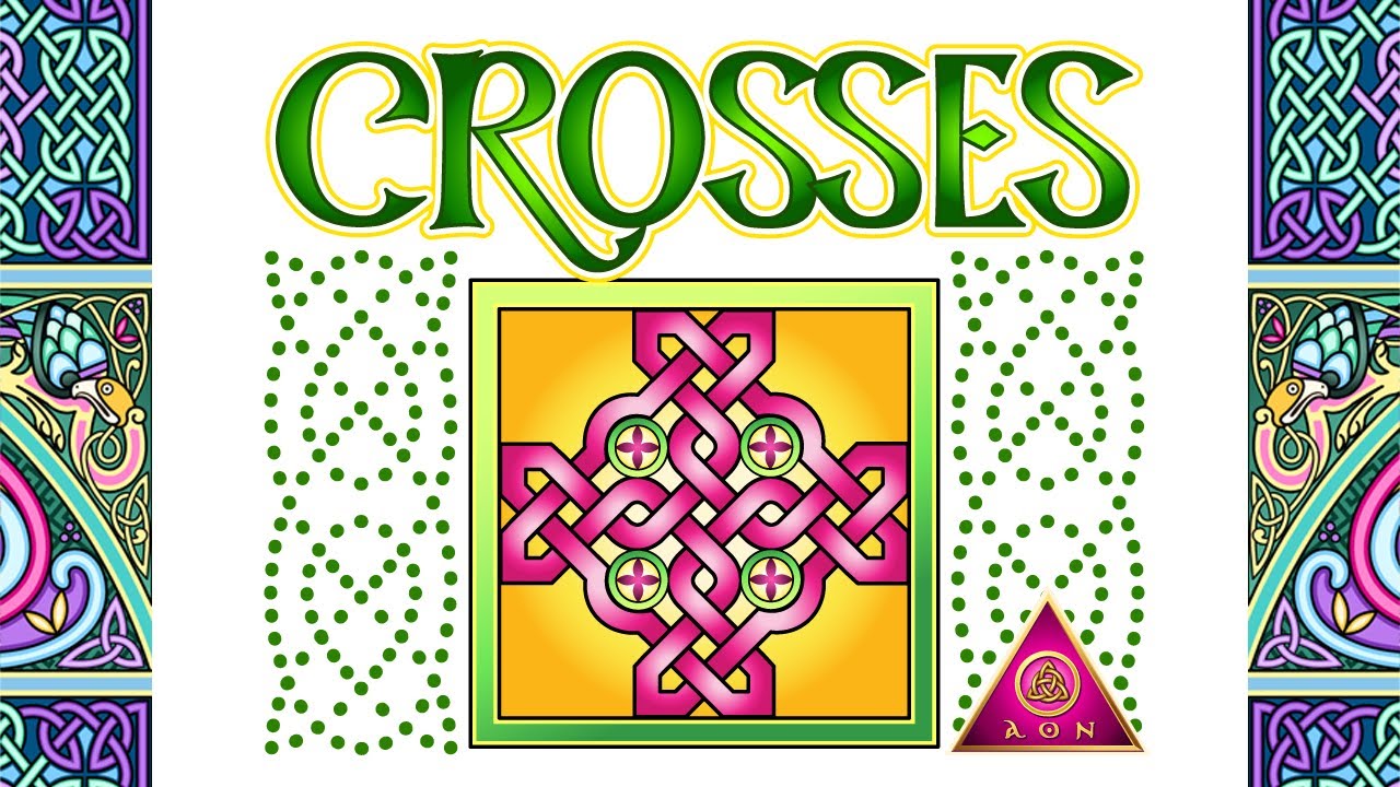 AON -  DRAW A CELTIC CROSS: Draw Your Own Celtic Cross Design With 2 Easy Variations