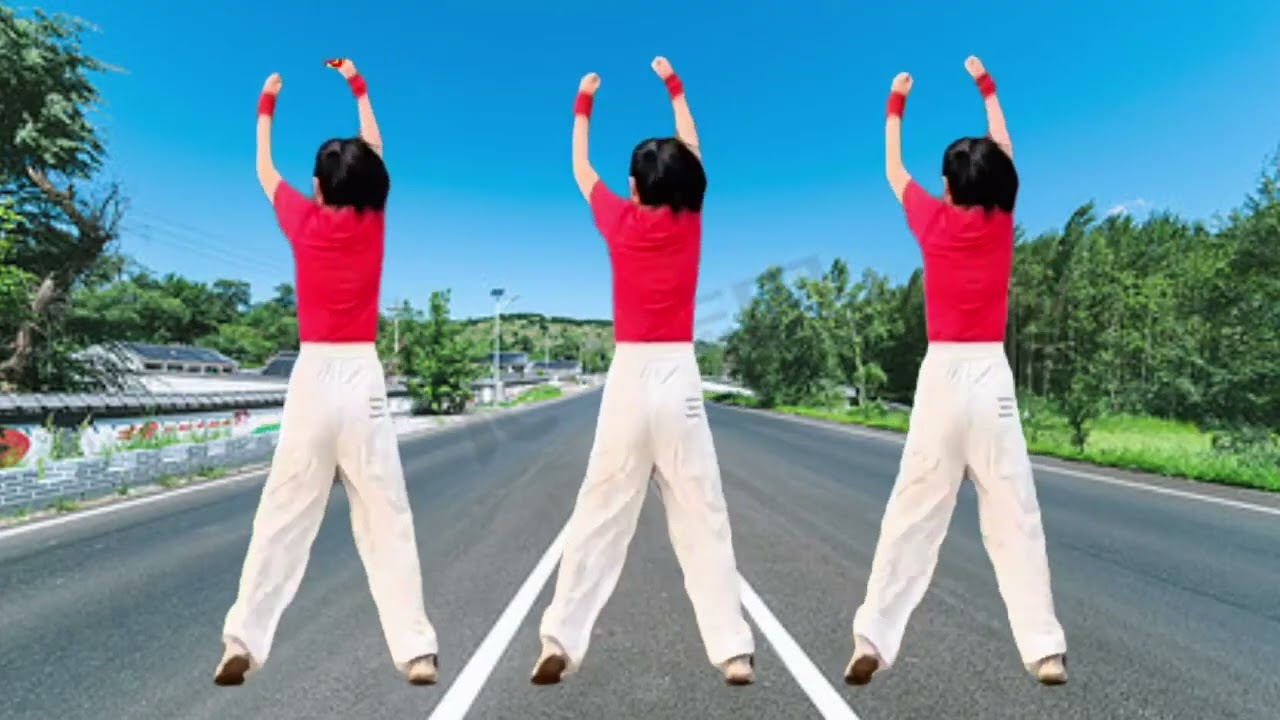 优美背面广场舞《我想把孩子的坑填满》每日一练瘦腰瘦腿瘦全身