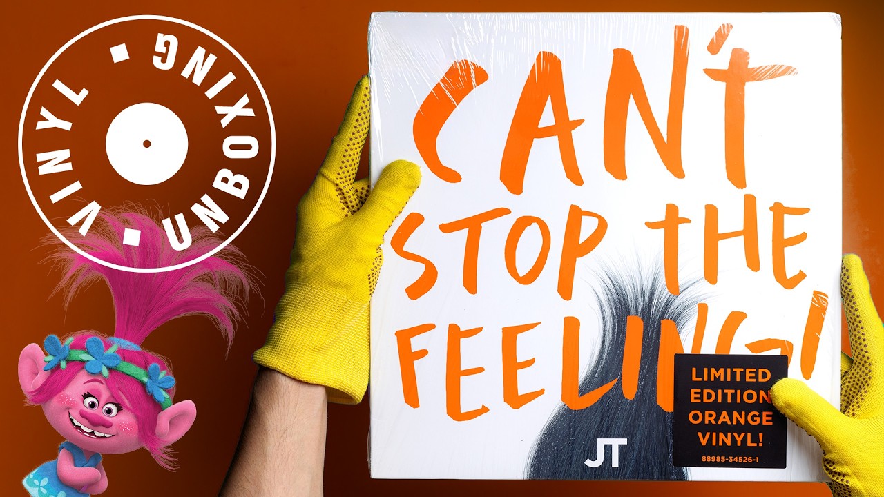 Justin Timberlake &ndash; Can't Stop The Feeling! UNBOXING (Orange Vinyl, LP)