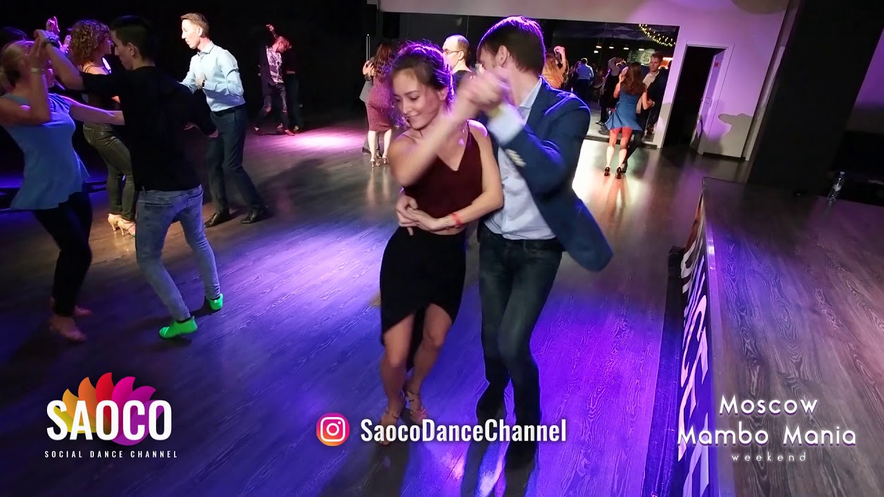 Vlad Kuzmin and Natasha Chumakova Salsa Dancing at Moscow MamboMania weekend, Saturday 27.10.2018