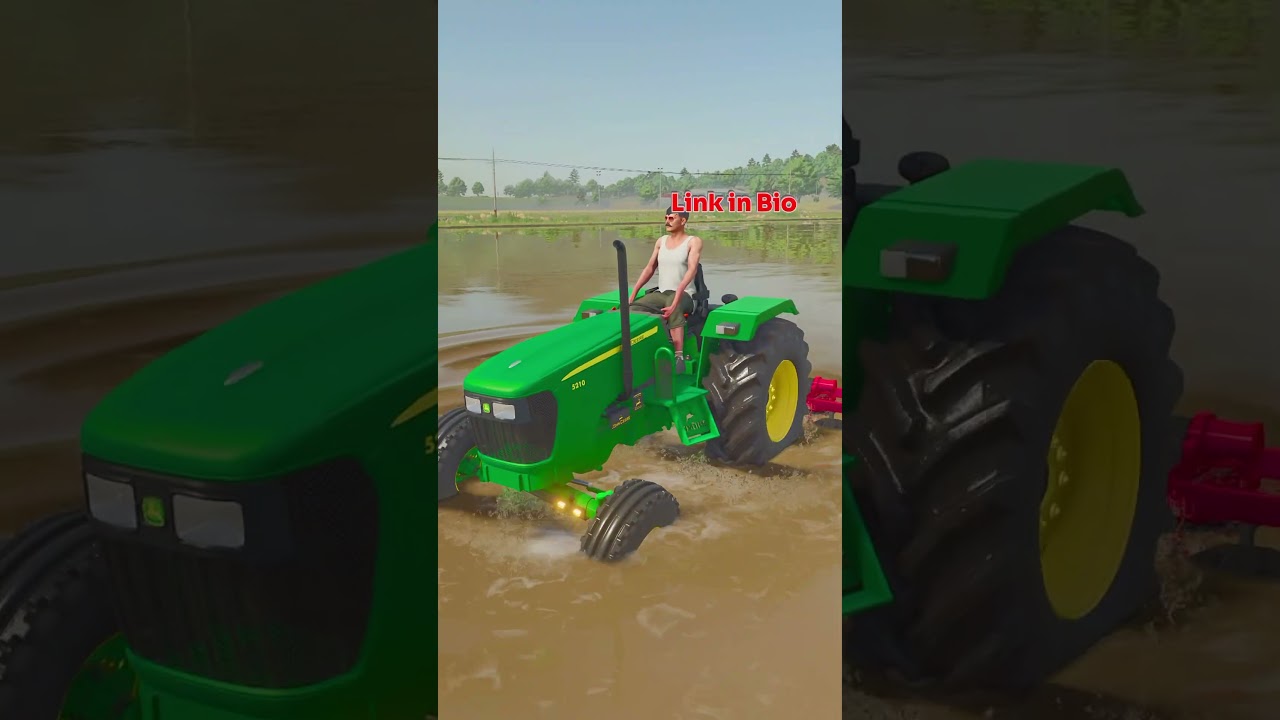 Fs25 Indian Tractor mod🔥 Johndeere 5210 🌾#tractor #trending #shorts