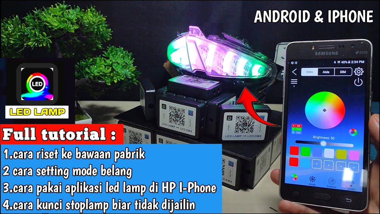 Tutorial Lengkap Cara Setting Lampu Stoplamp RGB modul DMX menggunakan LED LAMP 