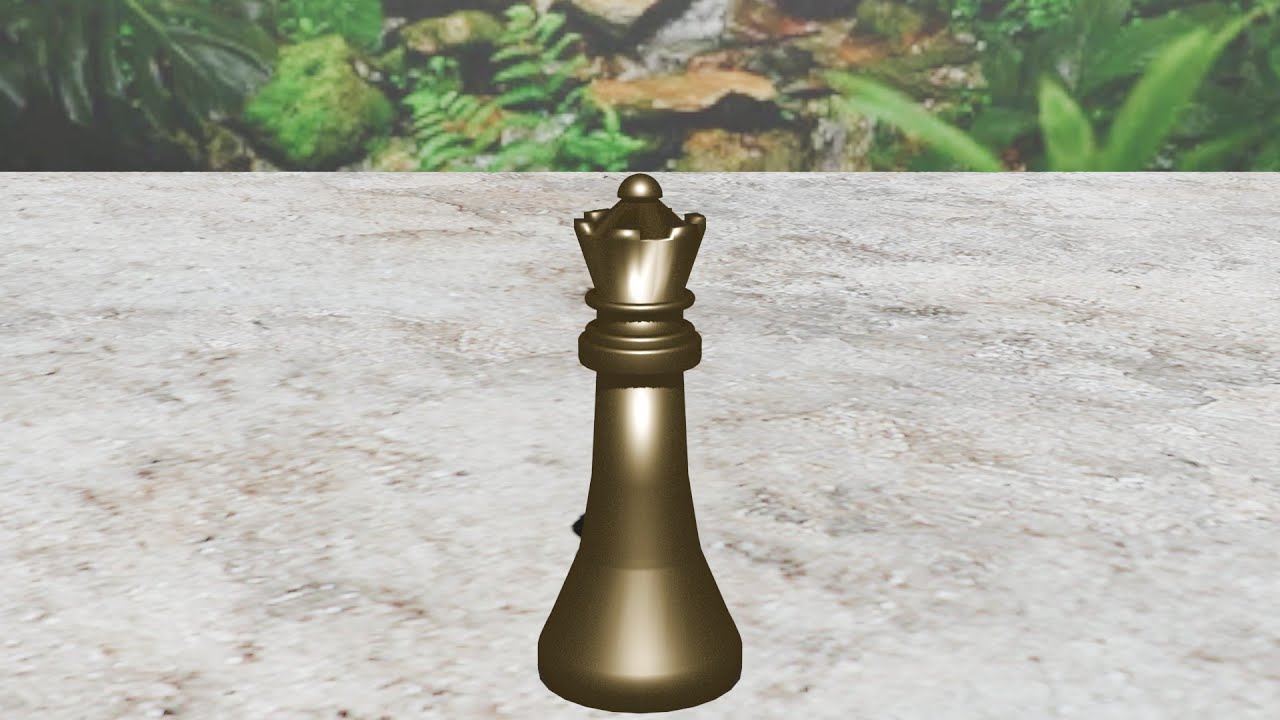 How To Make A Queen(Chess) In Blender