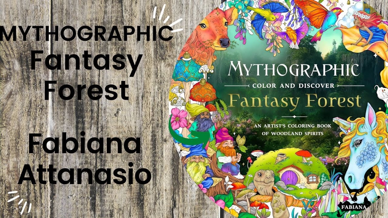 MYTHOGRAPHIC Fantasy Forest - Fabiana Attanasio // Adult Colouring Book Flip Through
