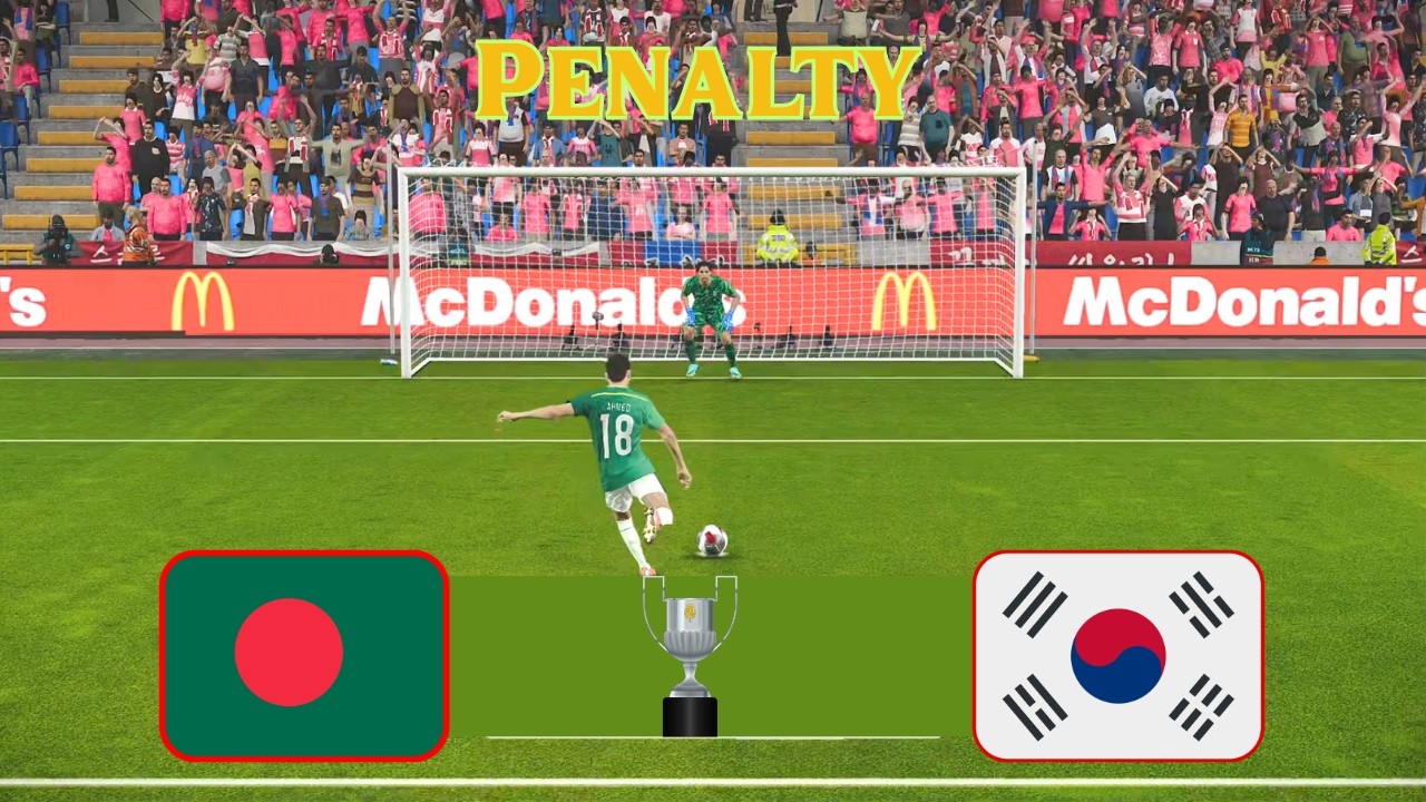 Bangladesh vs Korea DPR | Penalty Shootout Highlights ! efootball Pes Simulation | AFC Women's