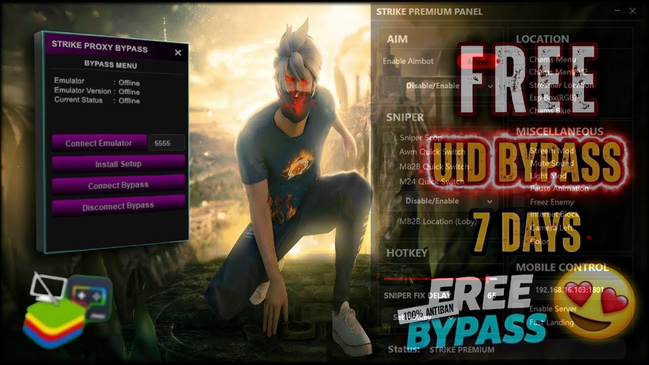 NEW PC 💻 PANEL FOR FREE AIMBOT FREE FIRE 🎯 SNIPER AIMBOT | 100% ANTIBAN ✅ | FREE FIRE PC PANEL
