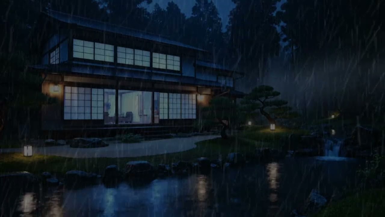 You’ll Fall Asleep Instantly Watching Heavy Rain Hit This Japan Home