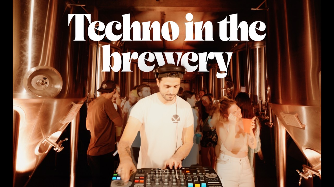 Dark & Hypnotic Techno Mix from Inside a Brewery | Happy Heart