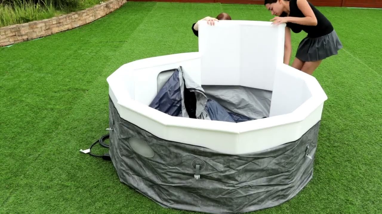 How to set up a Lay-Z-Spa ThermaCore foam hot tub with UltraFit built-in pump