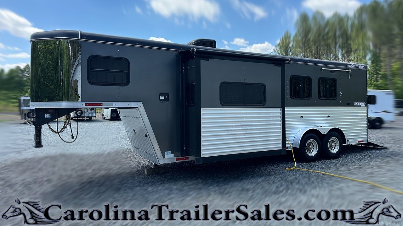 2015 Hoosier 2 Horse Trailer 9' LQ with Slide, 7 Wide, with Ramp Tour