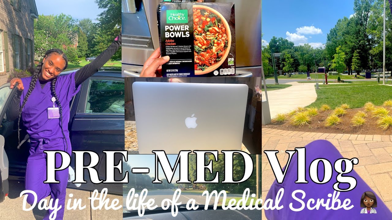 Day in the Life of a Medical Scribe Vlog | Pre-Med Vlog ♡ | Day in the Office 👩🏽‍💻