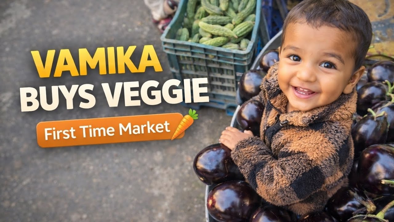 Vamika Buys Her Veggie 😍🥦 | Vamika’s First Veggie Market Visit | RVM Life