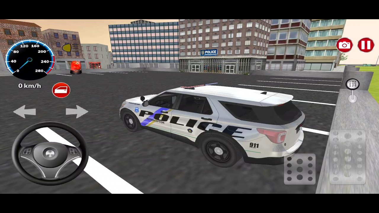 Driving American Police Car in American Police Car Driving Simulator | Android Gameplay