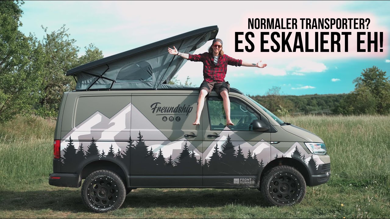 ⛺️ Jetzt ist's nen Camper! Der VW T6 bekommt ein SCA 290 Aufstelldach bei Bus4Fun in Rostock! 😍