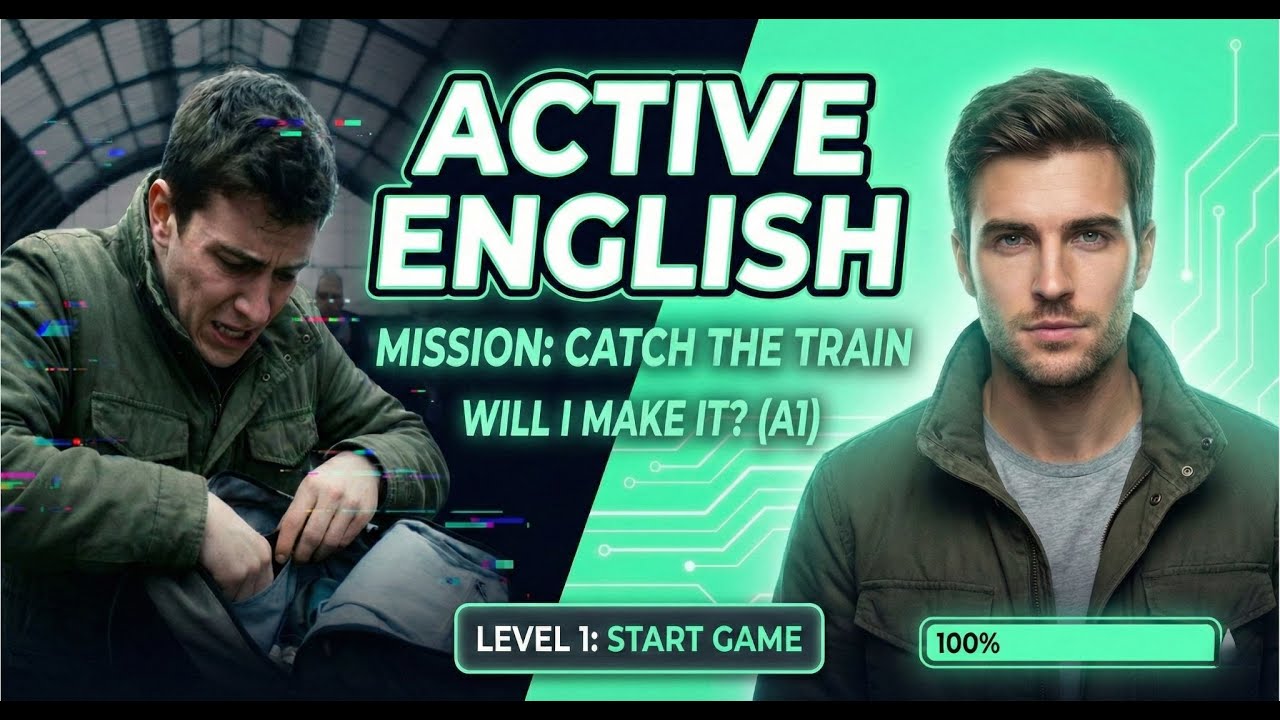 Will I make it? 🚄 London Ticket Stress (Slow and Active English A1)