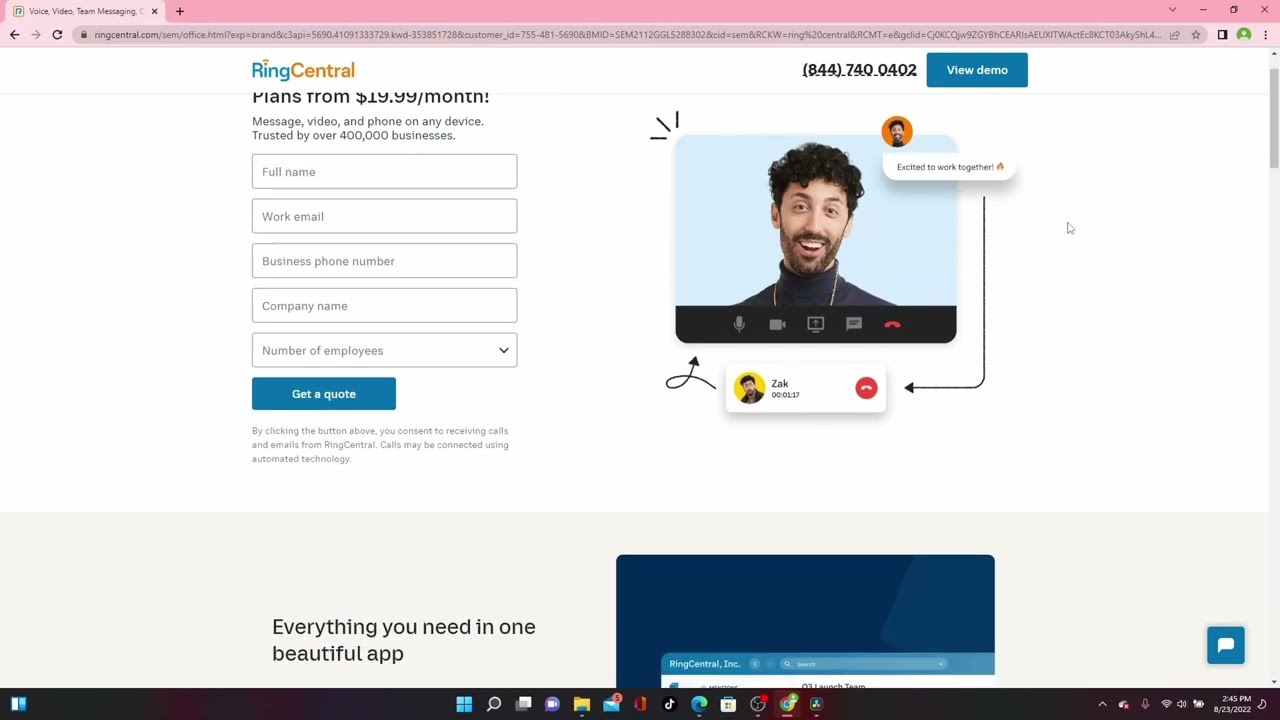 Getting A Business Phone Number With Ring Central!