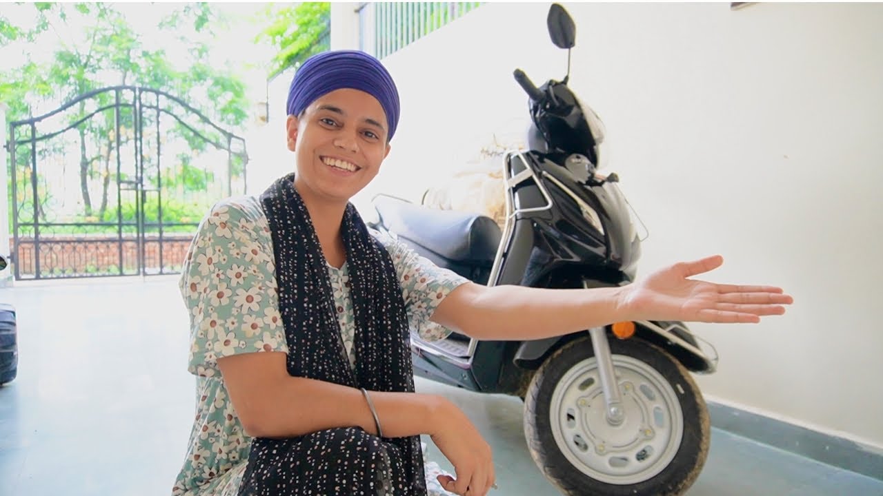 When a Noob Tried To Learn The Scooty 🥲 #punjabivlog #thatgirlrajjo