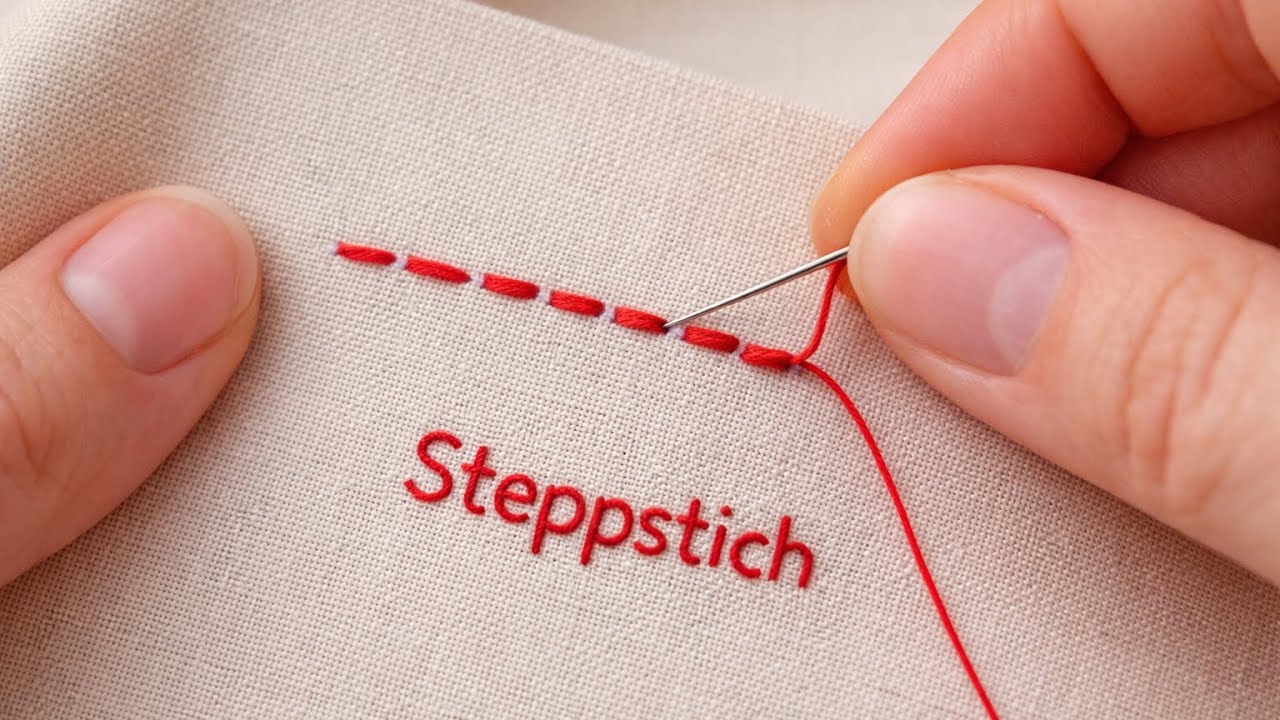 Steppstich nähen mit der Hand | Rückstich einfach erklärt für Anfänger