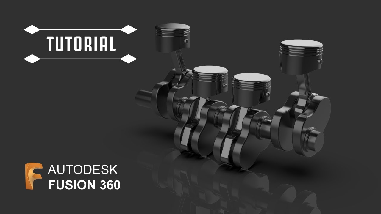 Как спроектировать двигатель | Сборка поршня и коленчатого вала в Autodesk Fusion 360