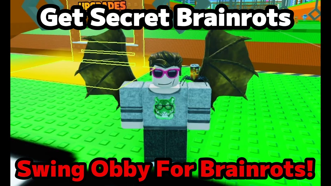 How to Get Better Secret Brainrots and Reach End With x100 Luck in Swing Obby For Brainrots! Roblox