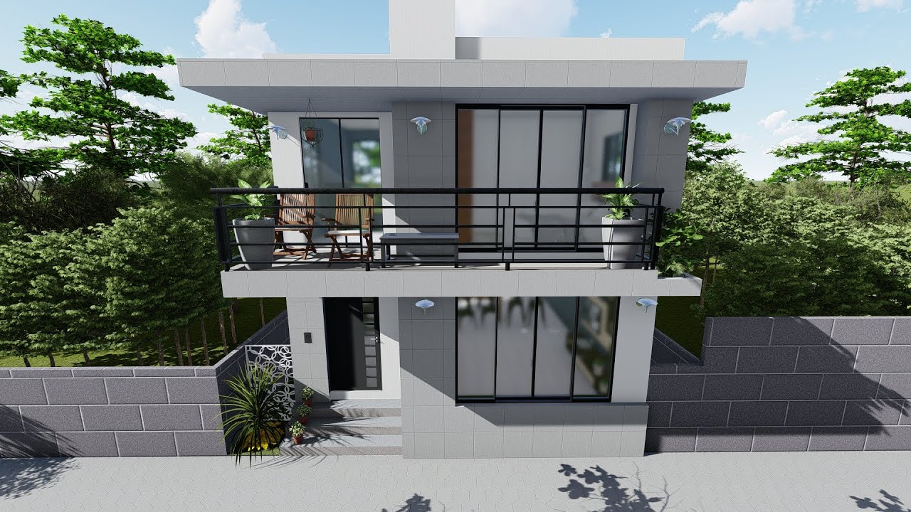 Casa de 2 dormitorios 2 niveles Casa 6x8 metros