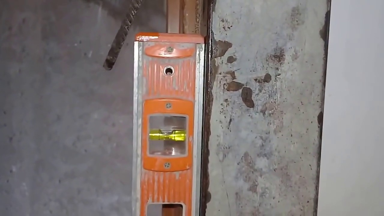 Como perfilar con yeso el marco de una puerta....