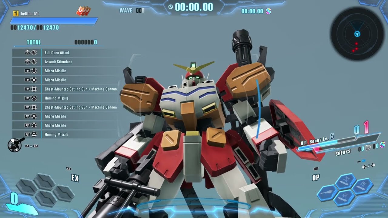 Gundam Heavyarms Endless Waltz Version | Every Unique Action, EX and Option || Gundam Breaker 4