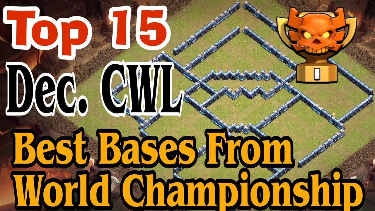Top 15 Bases From World Championship!! Th13 Best Bases for Dec. CWL. #clashofclans