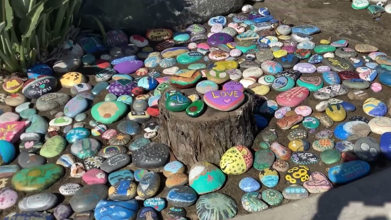 Painted  rocks.