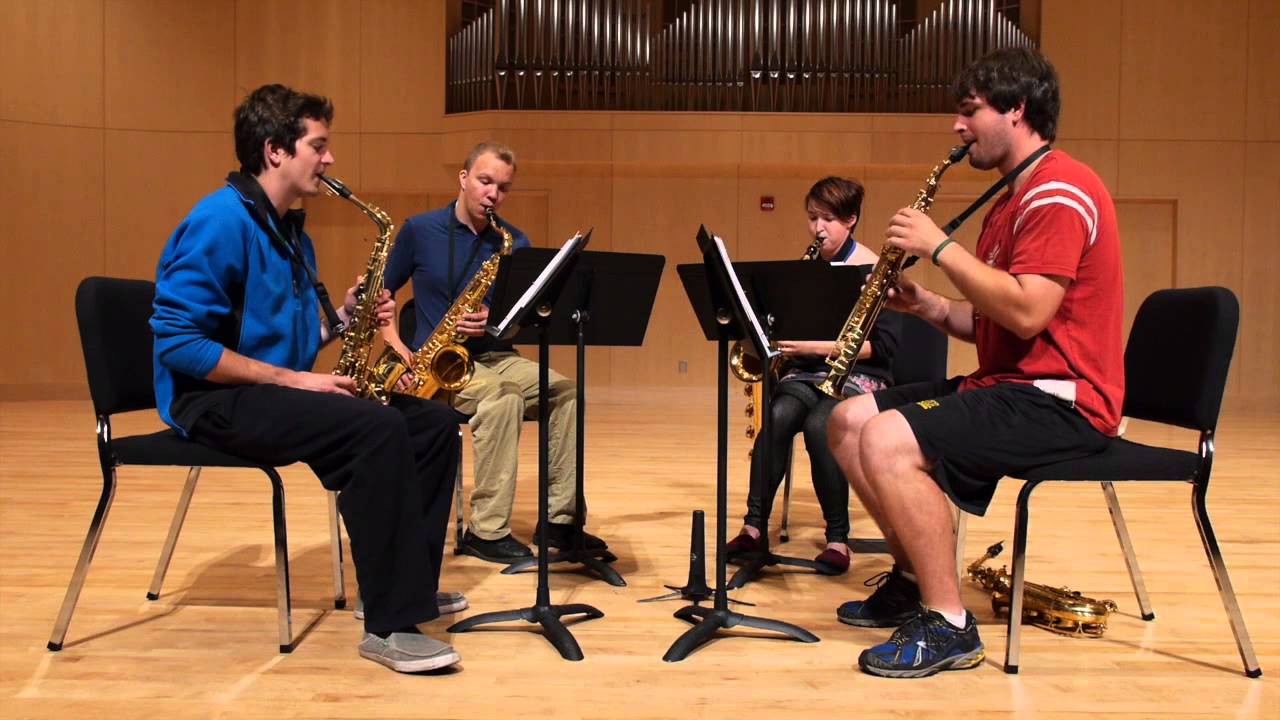 2013 10 04 NMU Sax Quartet   Cantina Intergalactic Rag from Star Wars HD 720p
