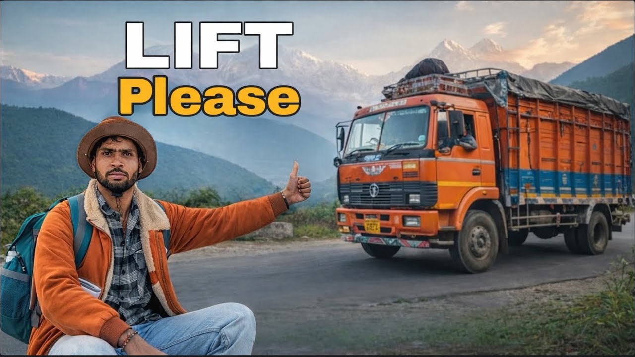 😱Nepal travel vlog | Hitchhiking Nepal | Budget travel | Mountain road | #hitchhiking |#travelnepal 