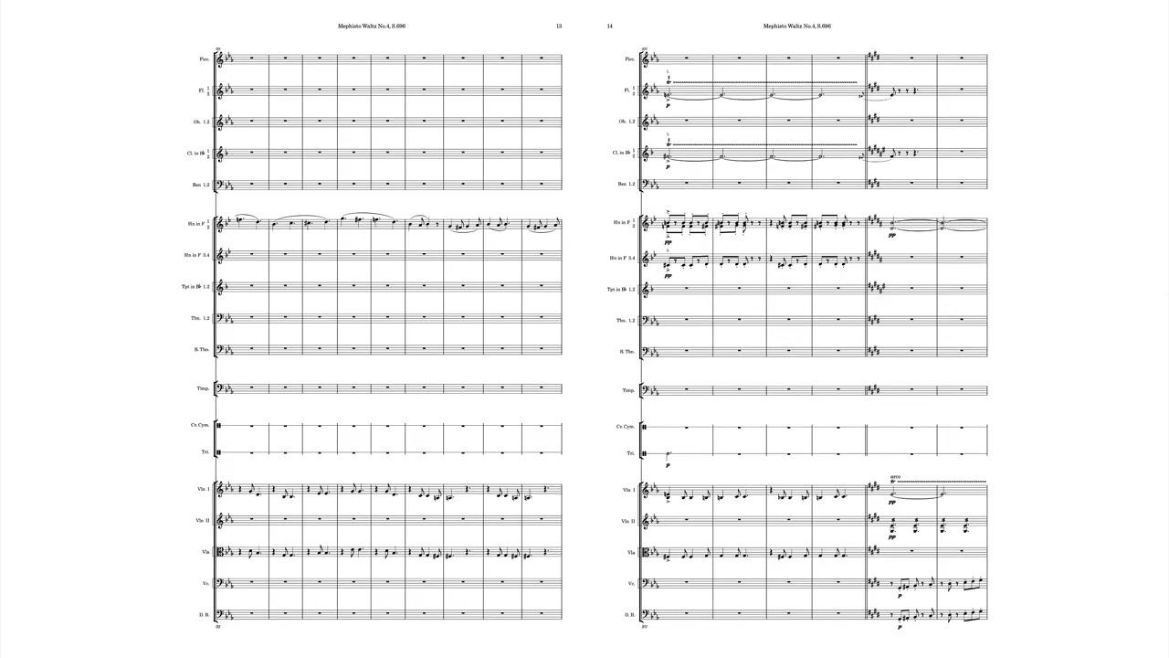 Franz Liszt - Mephisto Waltz No. 4, S.696 Orchestral Version