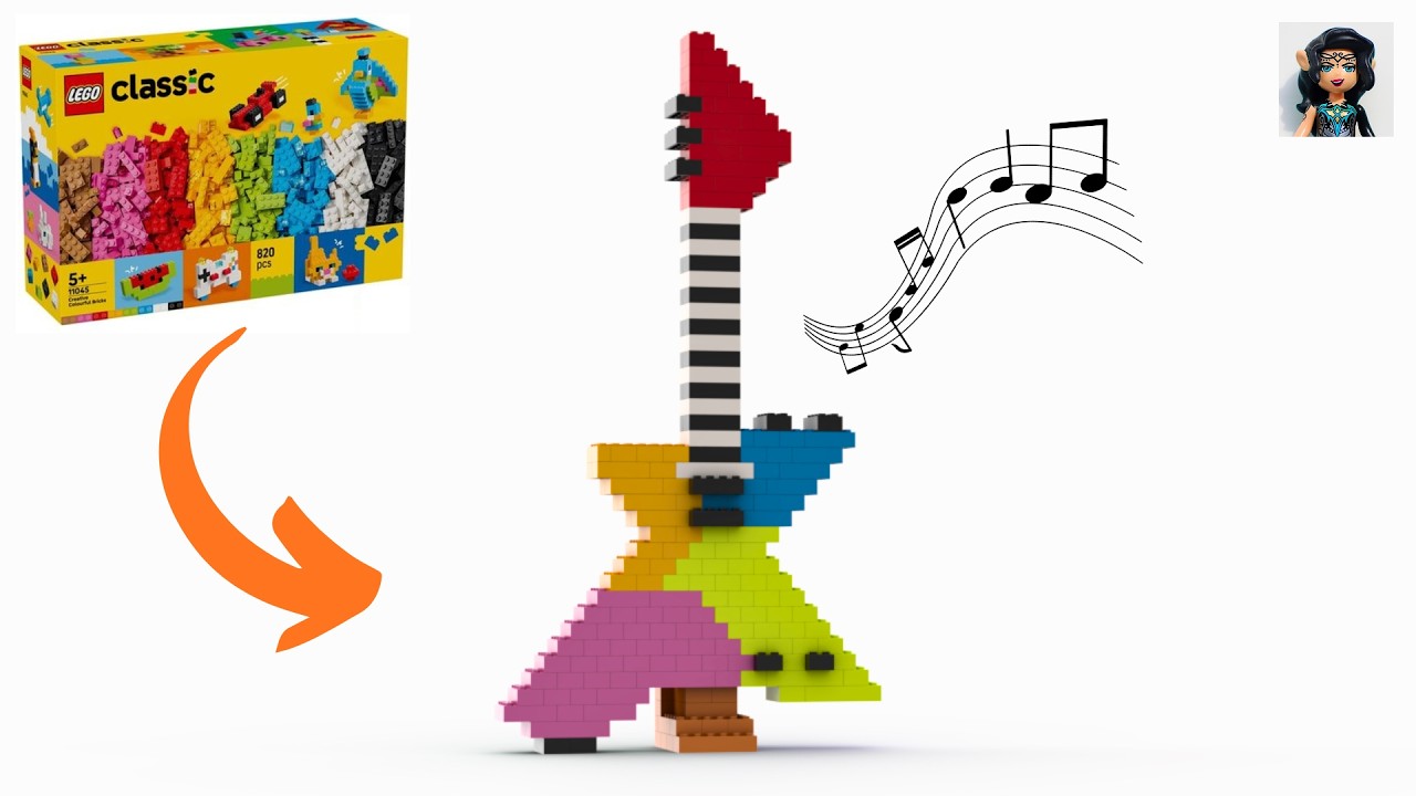 BIG GUITAR Lego classic 11045 ideas How to build